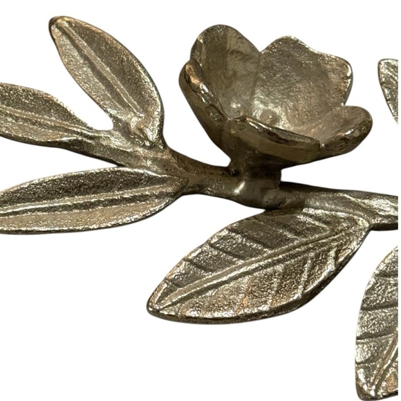 OPALHOUSE Gold Floral Metal Stem Decor Tablescape Table Bud Set of 2 18 inch Art - Picture 4 of 7